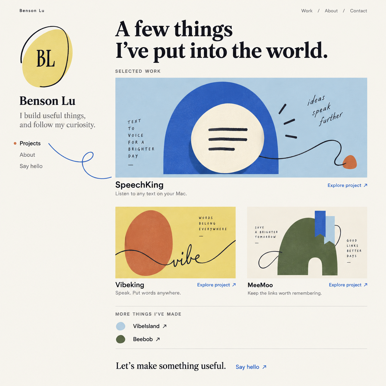 Vibeking artwork: a clay oval on yellow with an ink line spelling vibe and the words words belong everywhere.